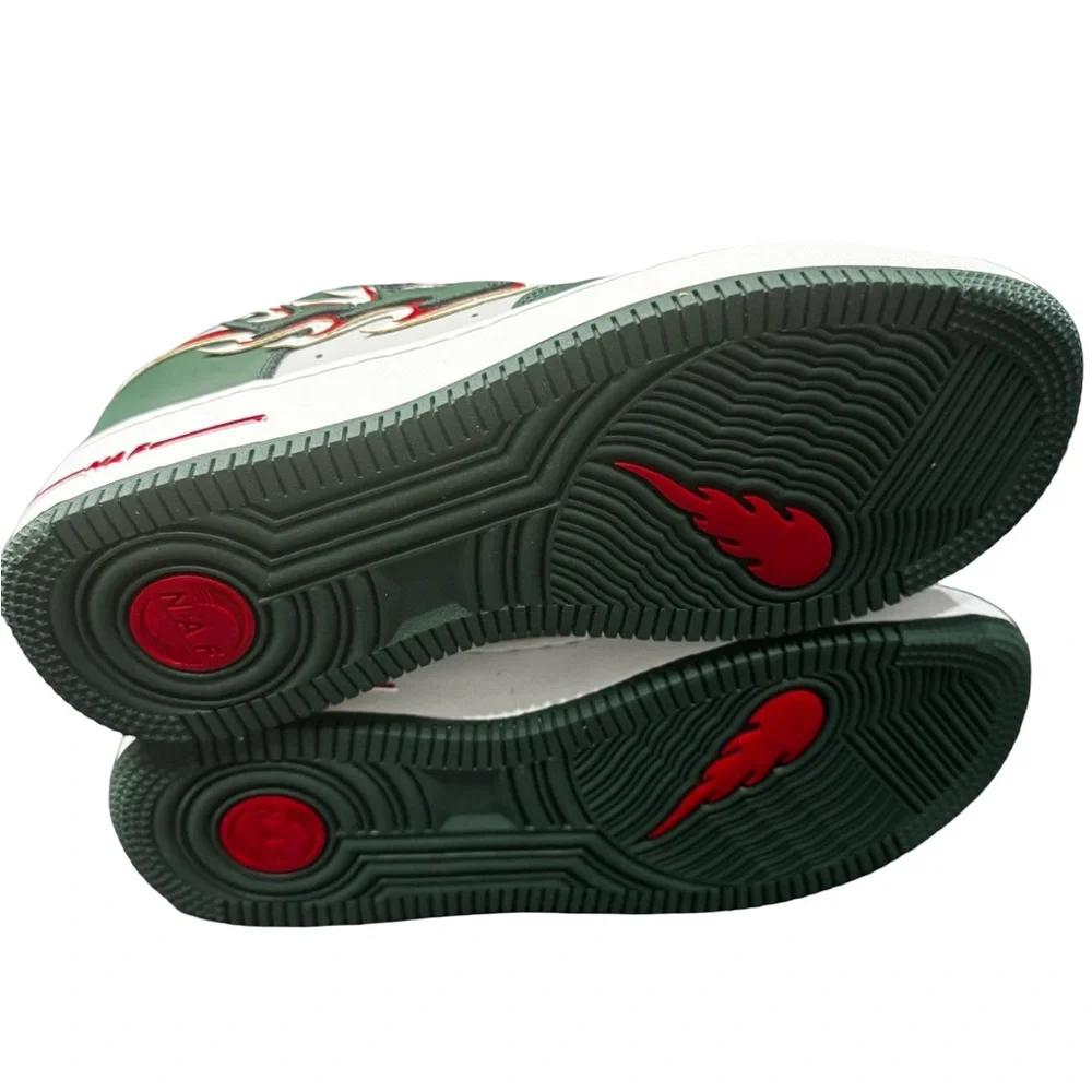 NAF AF1 Christmas Edition Sneakers Mens 8 Holiday Limited BNIB Rare Streetwear!!